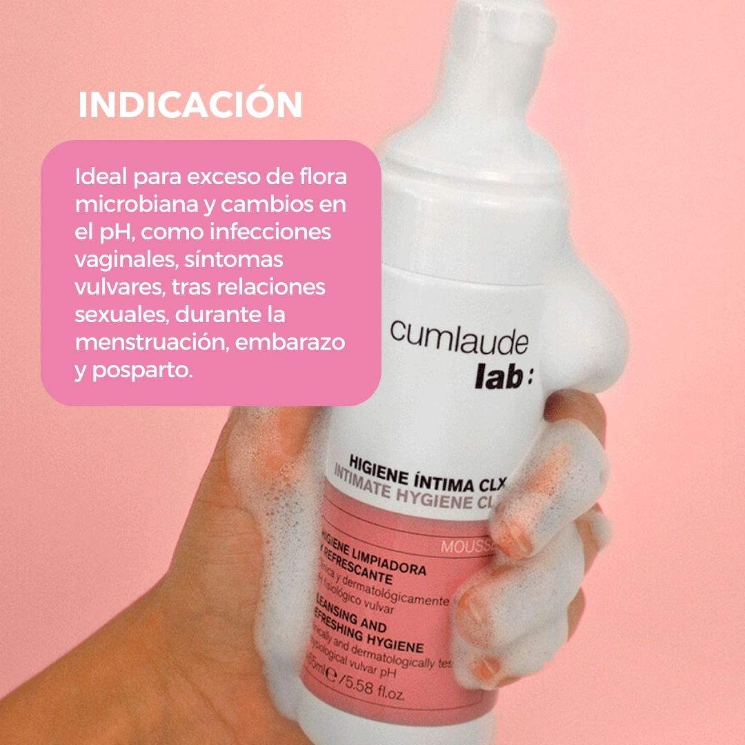 MOUSSE HIGIENE ÍNTIMA CLX: Infecciones vaginales y síntomas vulvares