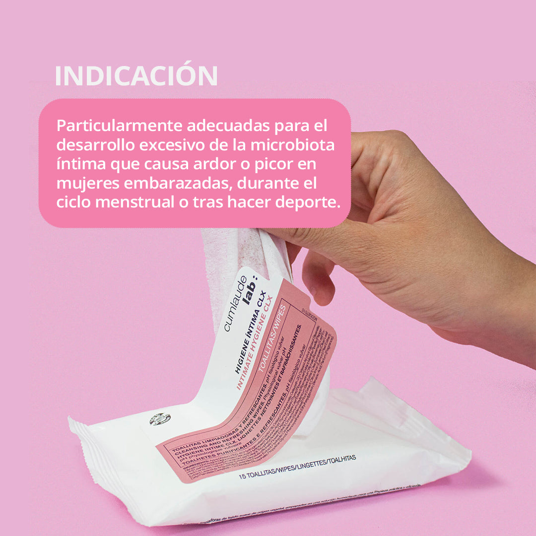 Toallitas vulvares limpiadoras con CLX