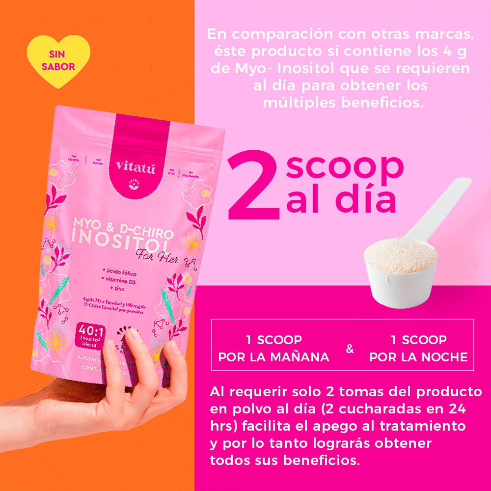 Myo & D-Chiro Inositol VITATÚ: Regulador hormonal