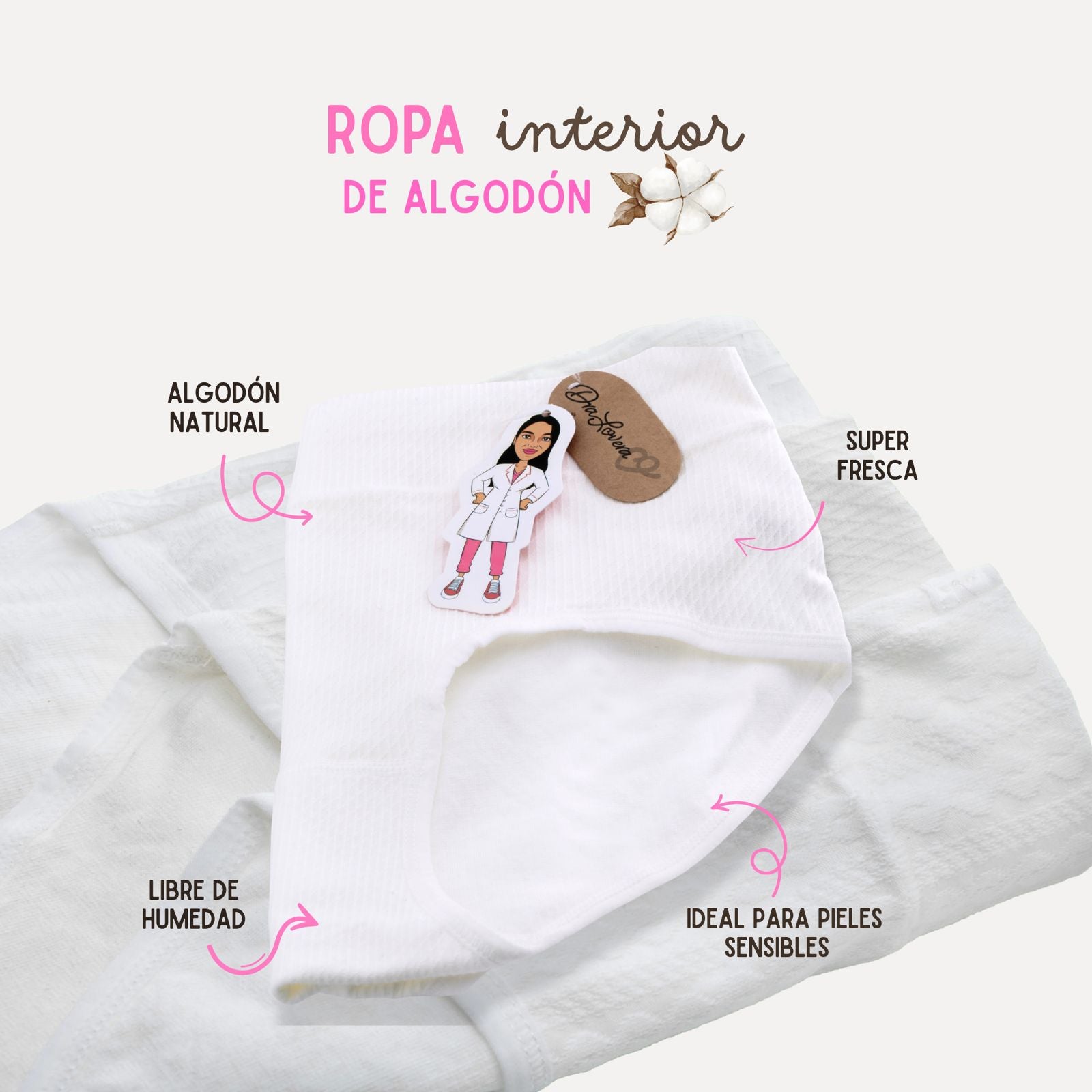 Ropa Íntima de Uso Diario 92 % Algodón