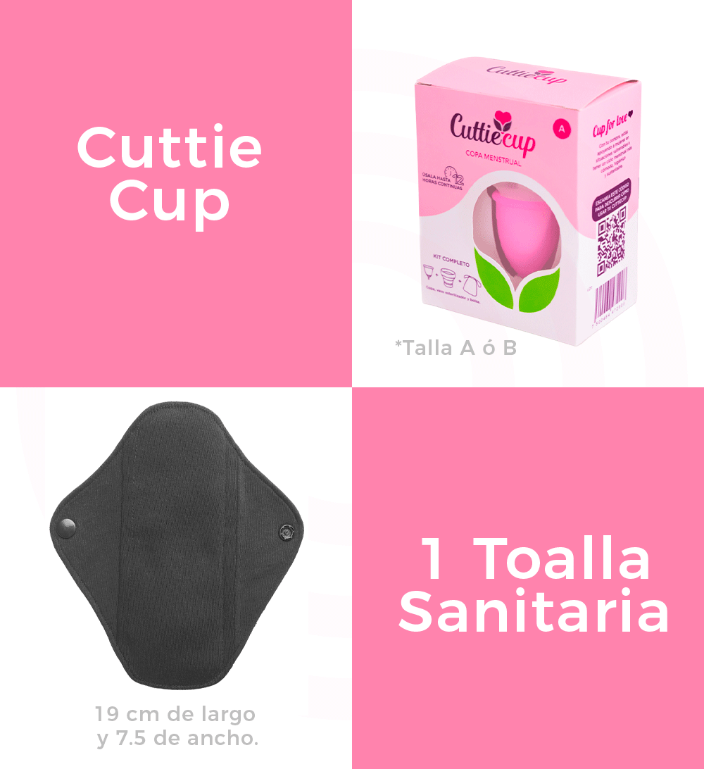 "Kit 2" con 1 Toalla Eco + 1 Copa Menstrual