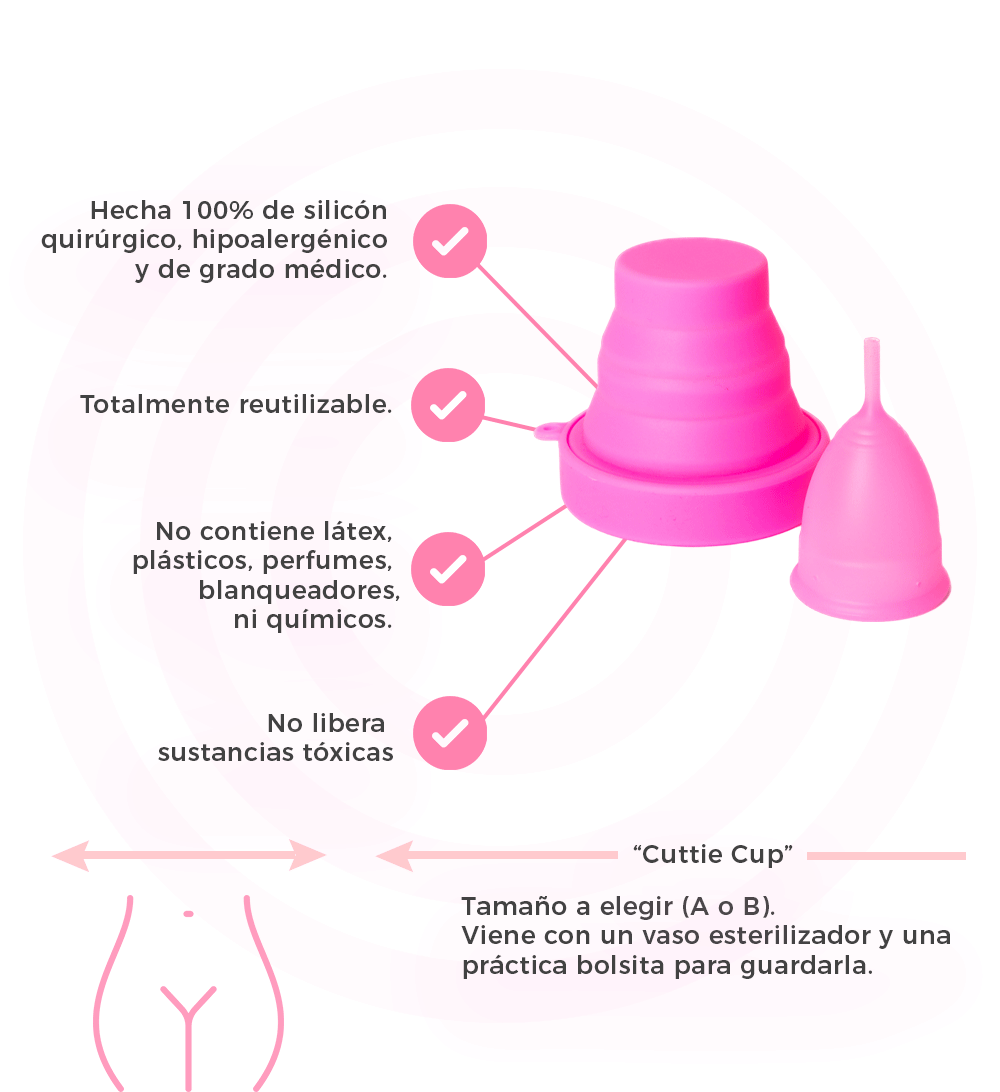 "Kit 2" con 1 Toalla Eco + 1 Copa Menstrual