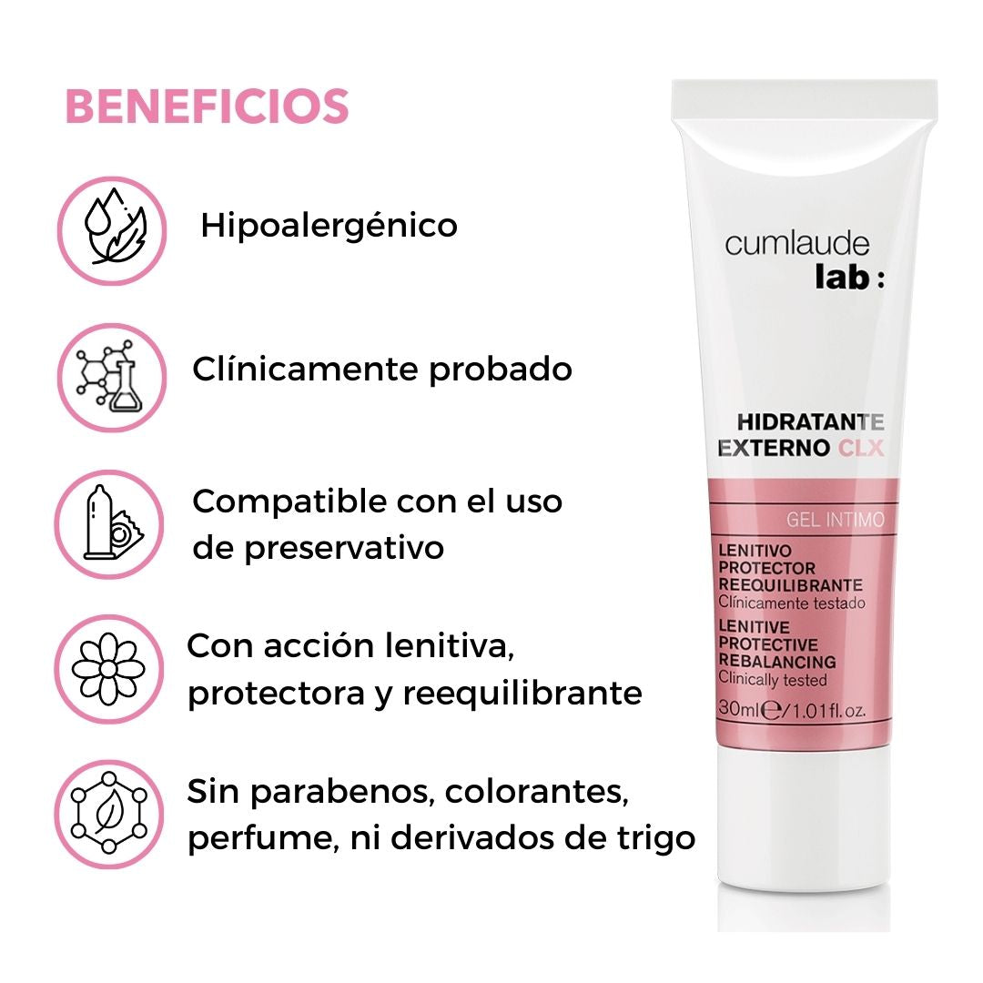 GEL HIDRATANTE EXTERNO CLX: Alivia sintomas vulvares