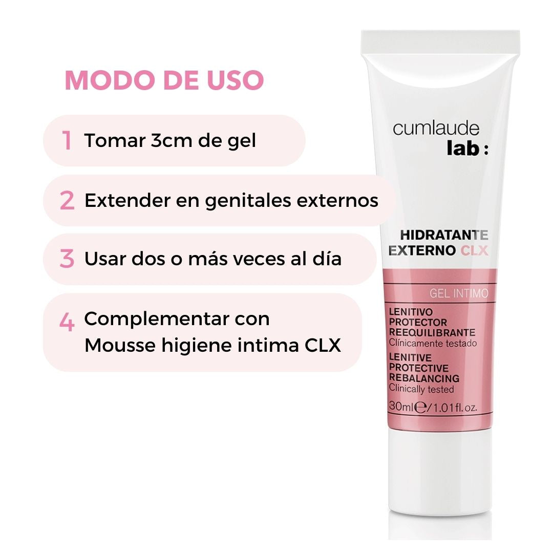 GEL HIDRATANTE EXTERNO CLX: Alivia sintomas vulvares