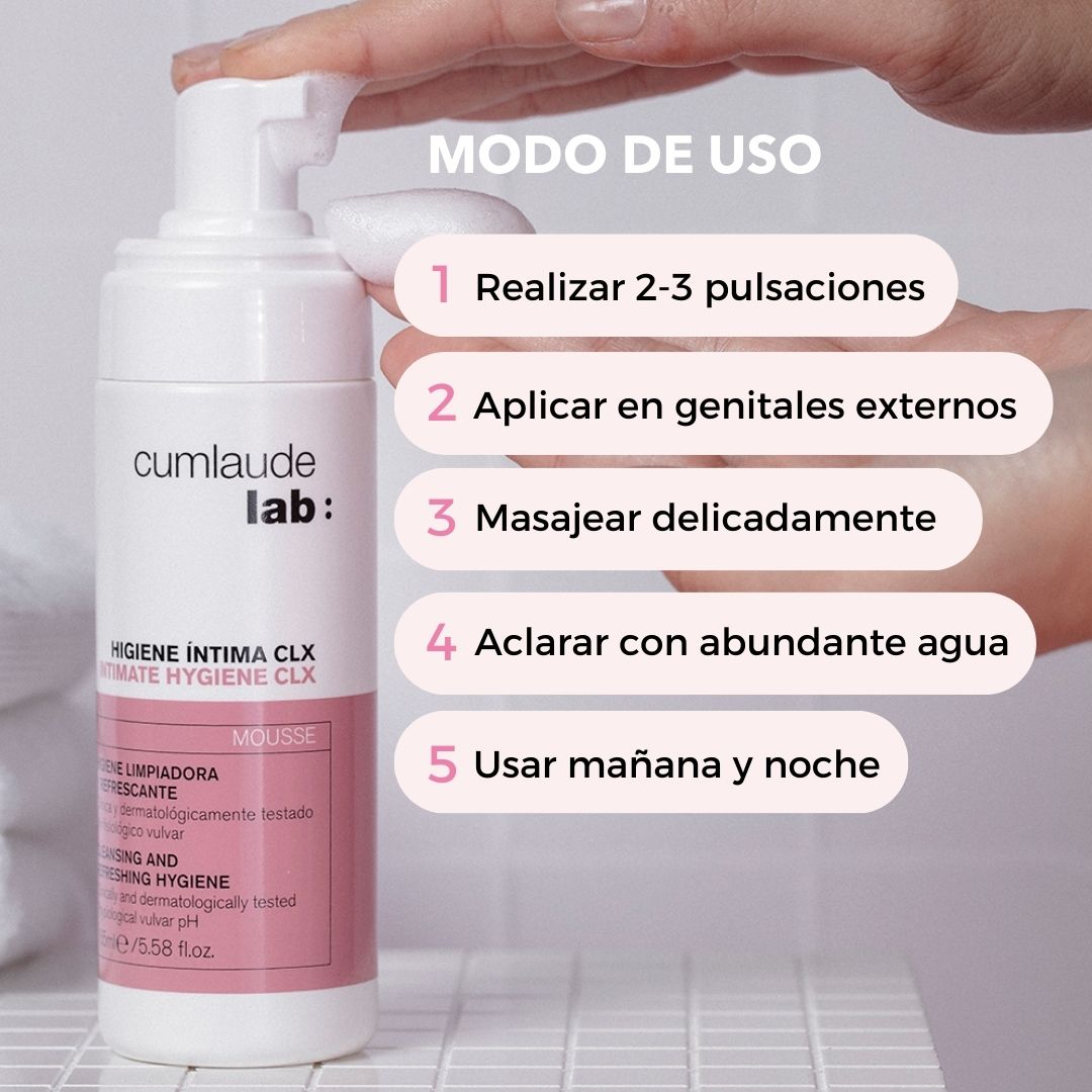 MOUSSE HIGIENE ÍNTIMA CLX: Infecciones vaginales  y síntomas vulvares