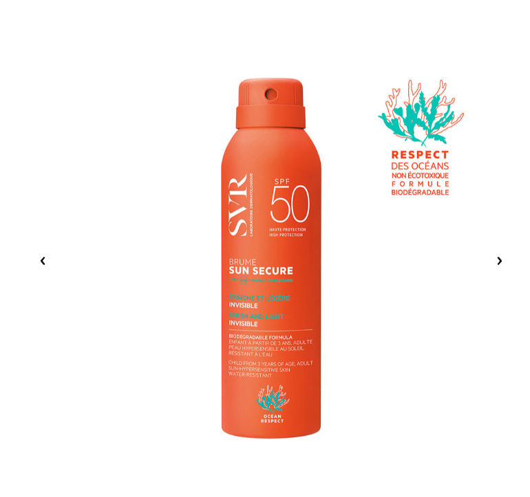 SVR Sun Secure BRUME SPF50 (Bruma ligera, fresca, ultrafina e invisible)